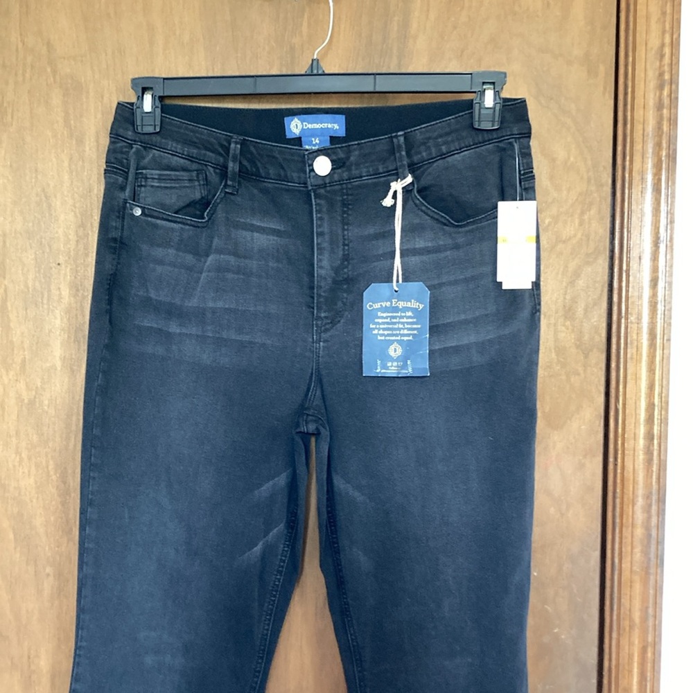 Democracy ab solution high rise itty bitty more boot jean raw hem 14 - Picture 9 of 17